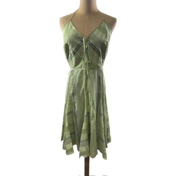 Max & Cleo Dresses & Skirts - "MAX & CLEO" Vintage Y2K Fairy Whimsical Babydoll Keyhole Halter Sexy Midi